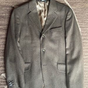 Banana Republic Three Button Tweed Wool Sport Coat Medium 40S Suit Jacket